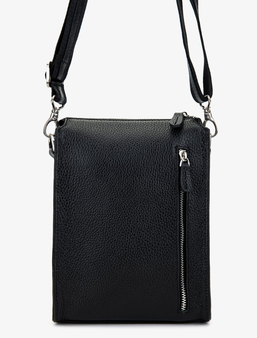 Valmenti Erkek Hakiki Deri Siyah Floter Postacı Çanta Valmenti Erkek Hakiki Deri Siyah Floter Postacı Çanta