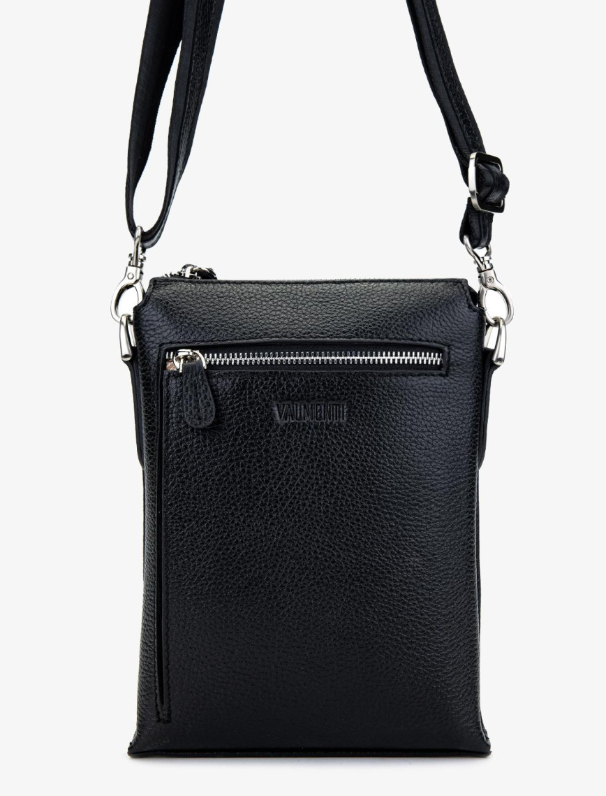 Valmenti Erkek Hakiki Deri Siyah Floter Postacı Çanta Valmenti Erkek Hakiki Deri Siyah Floter Postacı Çanta