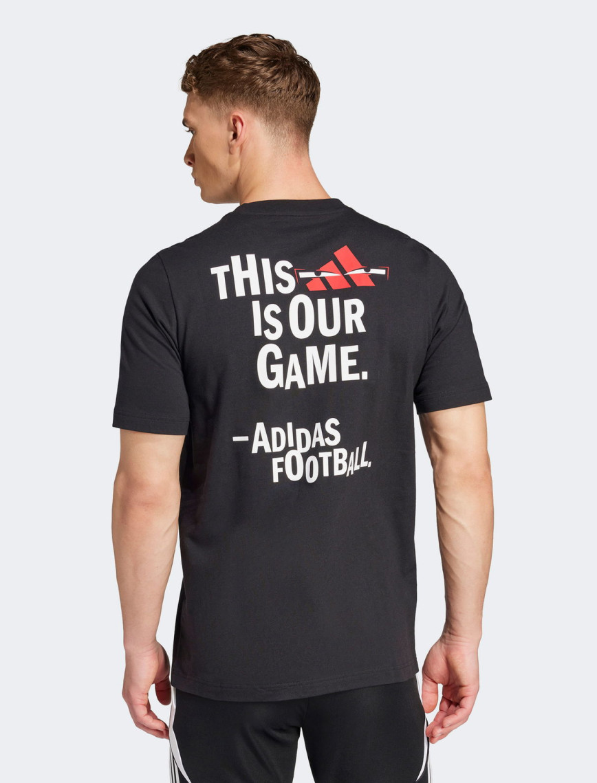 adidas Fun Slogan G T Erkek Siyah T-Shirt