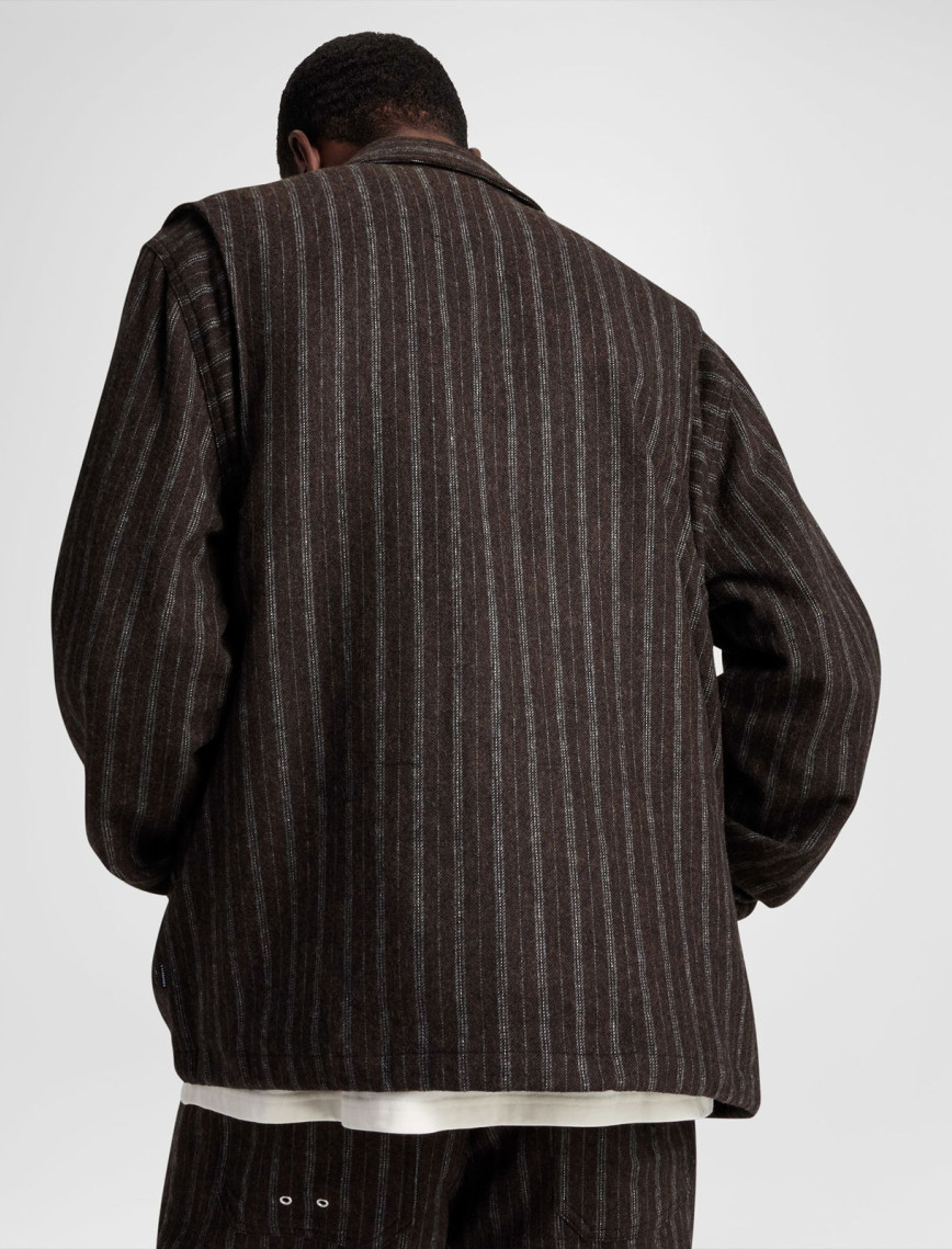 Converse Unisex Çizgili Kahverengi Ceket Converse Unisex Çizgili Kahverengi Ceket