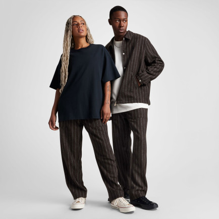 Converse Unisex Loose Fit Çizgili Kahverengi Pantolon Converse Unisex Loose Fit Çizgili Kahverengi Pantolon