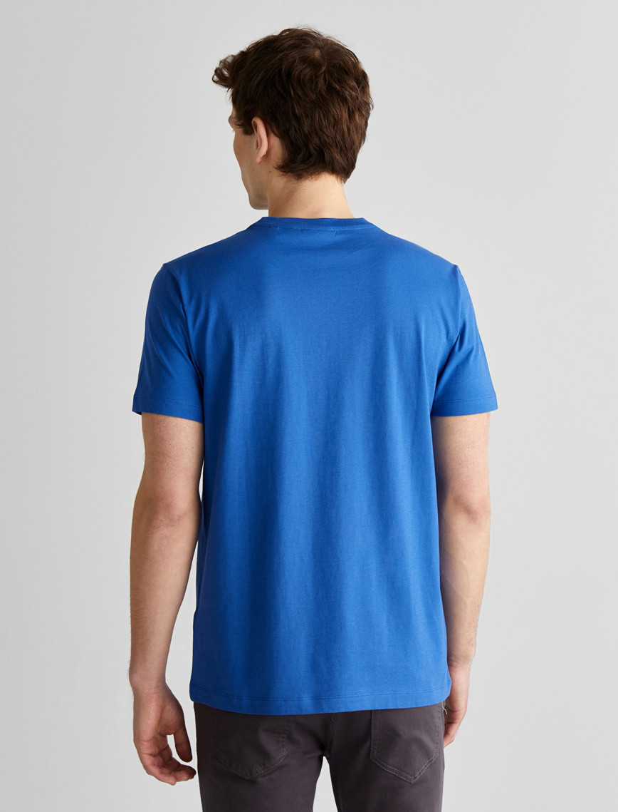 GANT Erkek Lacivert Regular Fit Bisiklet Yaka Logolu T-Shirt GANT Erkek Lacivert Regular Fit Bisiklet Yaka Logolu T-Shirt