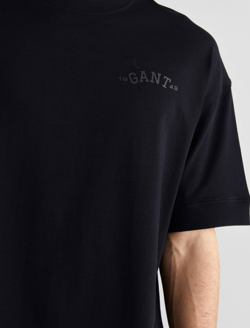 GANT Erkek Siyah Orijinal Fit Bisiklet Yaka Logolu T-Shirt GANT Erkek Siyah Orijinal Fit Bisiklet Yaka Logolu T-Shirt