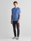 GANT Erkek Mavi Regular Fit Bisiklet Yaka Çizgili T-Shirt GANT Erkek Mavi Regular Fit Bisiklet Yaka Çizgili T-Shirt