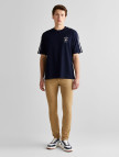 GANT Erkek Lacivert Relaxed Fit Bisiklet Yaka Logolu T-Shirt GANT Erkek Lacivert Relaxed Fit Bisiklet Yaka Logolu T-Shirt