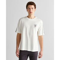 GANT Erkek Krem Relaxed Fit Bisiklet Yaka Logolu T-Shirt GANT Erkek Krem Relaxed Fit Bisiklet Yaka Logolu T-Shirt