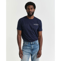 GANT Erkek Lacivert Regular Fit Bisiklet Yaka Logolu T-Shirt GANT Erkek Lacivert Regular Fit Bisiklet Yaka Logolu T-Shirt