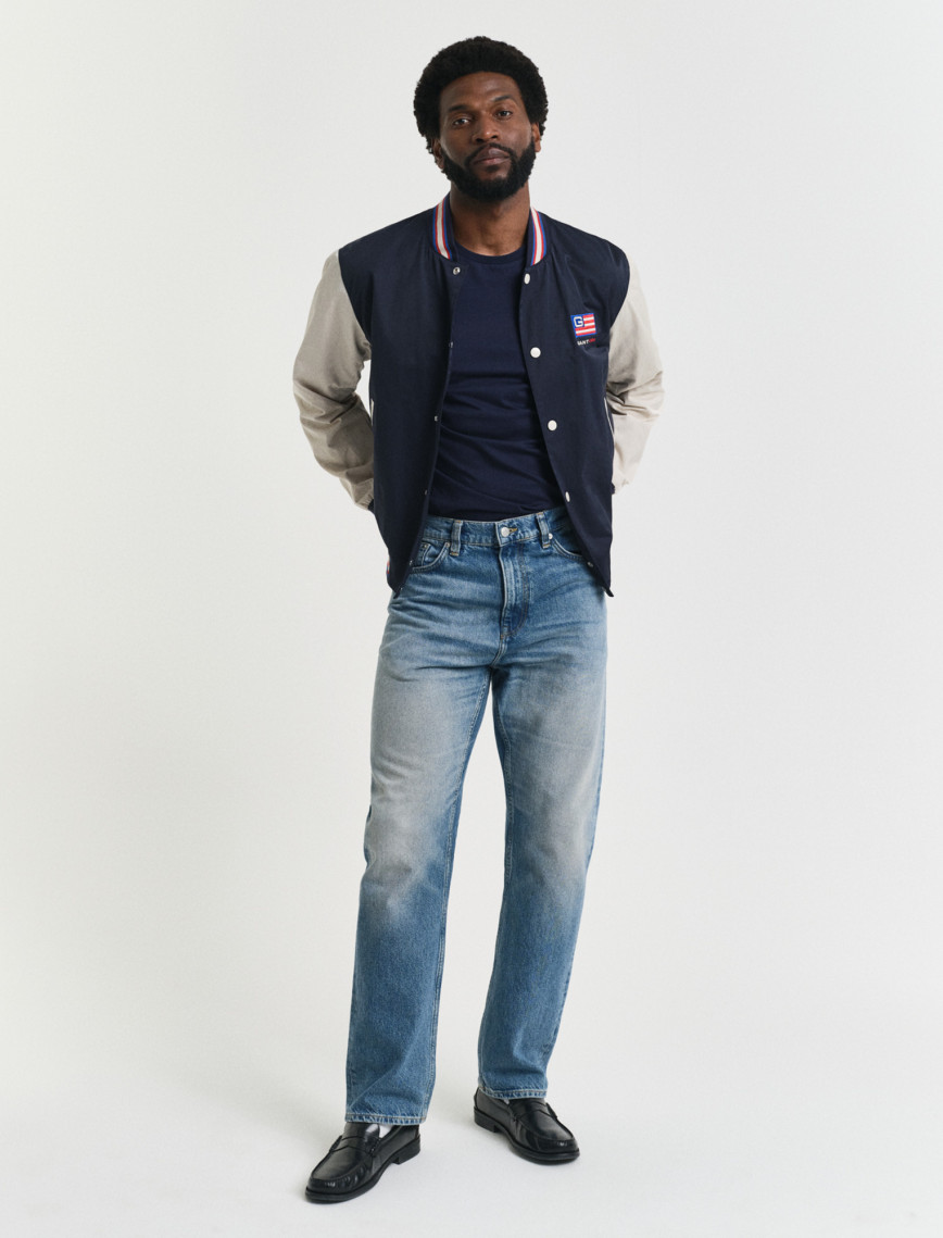 GANT Erkek Lacivert Regular Fit Bisiklet Yaka Logolu T-Shirt GANT Erkek Lacivert Regular Fit Bisiklet Yaka Logolu T-Shirt