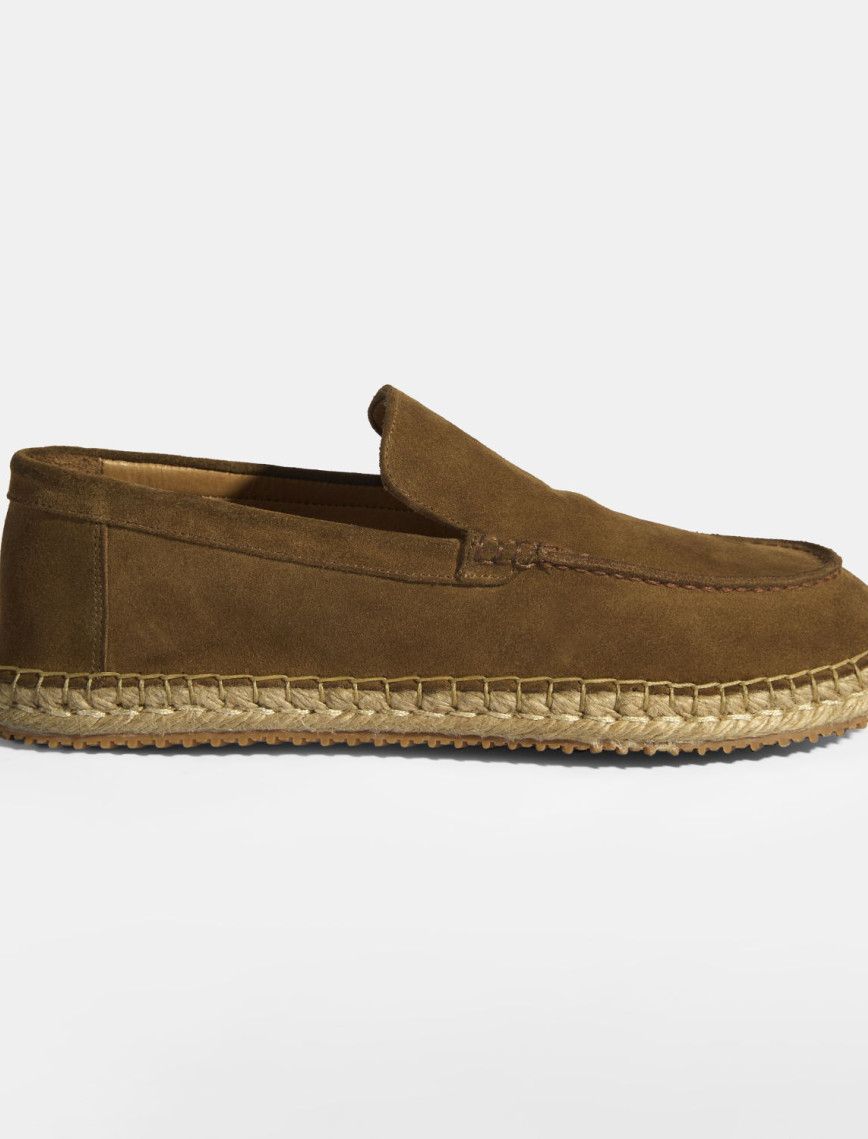 Erkek Lacivert Slip-On Süet Espadril Erkek Lacivert Slip-On Süet Espadril