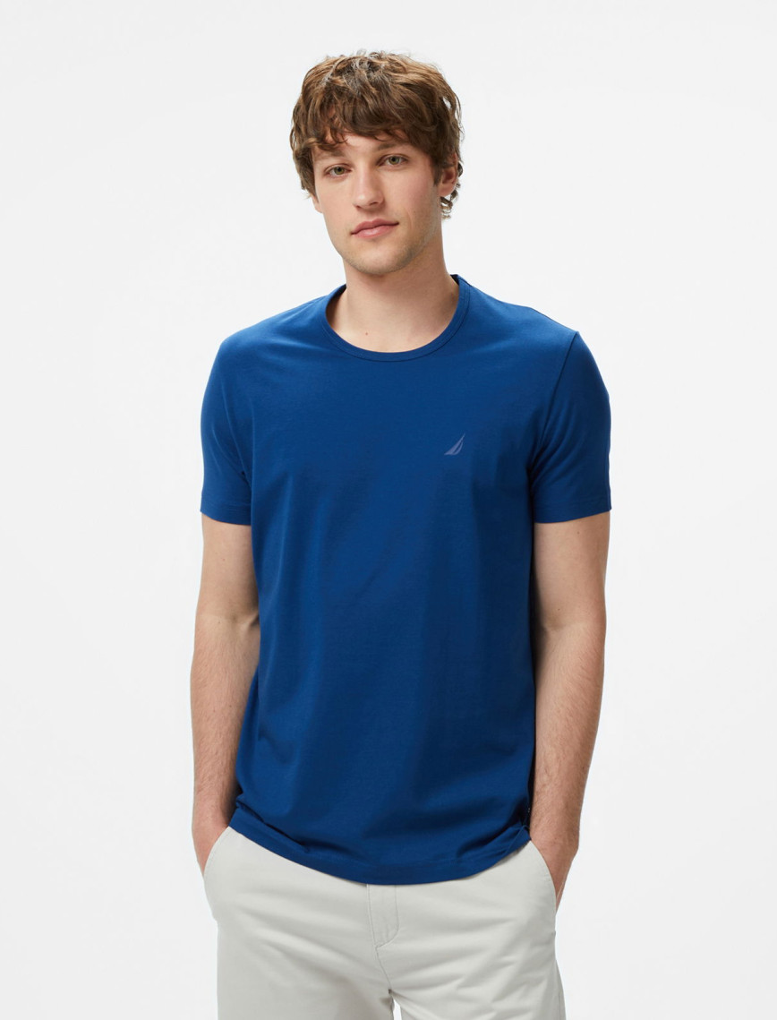 Nautica Erkek Mavi Regular Fit T-Shirt Nautica Erkek Mavi Regular Fit T-Shirt