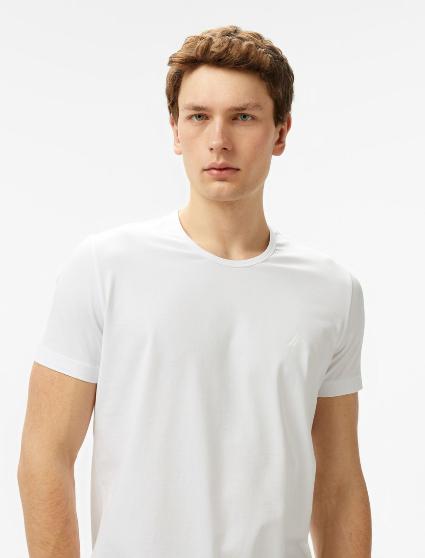 Nautica Erkek Beyaz Regular Fit T-Shirt Nautica Erkek Beyaz Regular Fit T-Shirt
