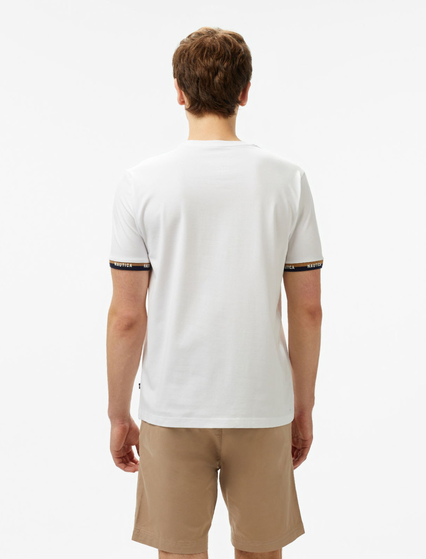 Nautica Erkek Beyaz Regular Fit T-Shirt Nautica Erkek Beyaz Regular Fit T-Shirt