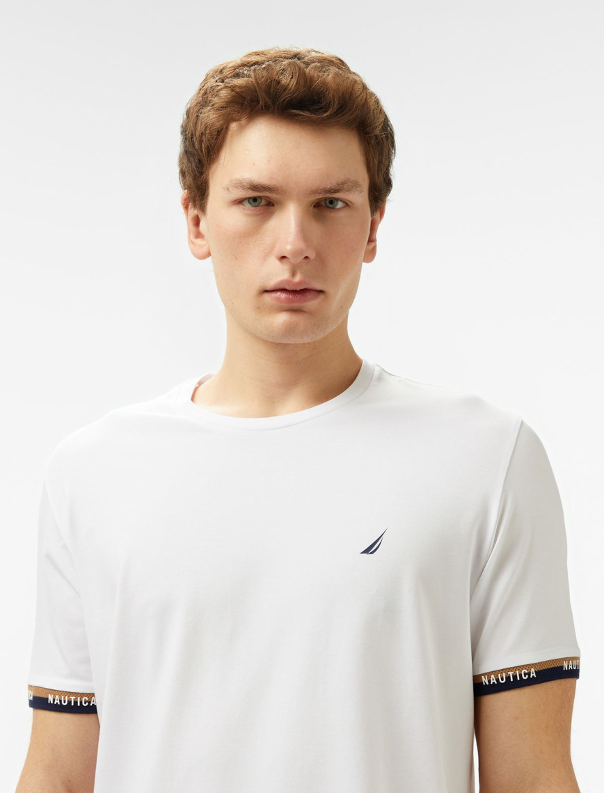 Nautica Erkek Beyaz Regular Fit T-Shirt Nautica Erkek Beyaz Regular Fit T-Shirt
