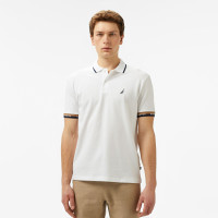Nautica Erkek Beyaz Classic Fit Polo