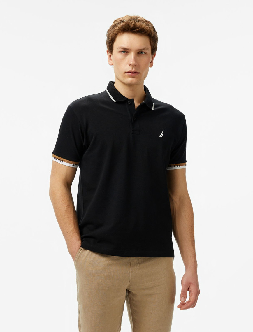 Nautica Erkek Beyaz Classic Fit Polo