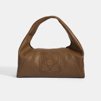 Kadın Kahve Logo Baskılı Deri Omuz Çantası Kadın Kahve Logo Baskılı Deri Omuz Çantası