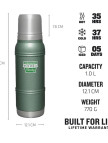 Stanley Stan 1.1qt Milestones Vac Btl 1960 Vintage Grn Eu Unisex Yeşil Termos Stanley Stan 1.1qt Milestones Vac Btl 1960 Vintage Grn Eu Unisex Yeşil Termos