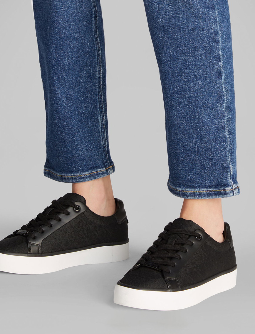 Calvin Klein Vulcanic Lace Up Kadın Siyah Sneaker Calvin Klein Vulcanic Lace Up Kadın Siyah Sneaker