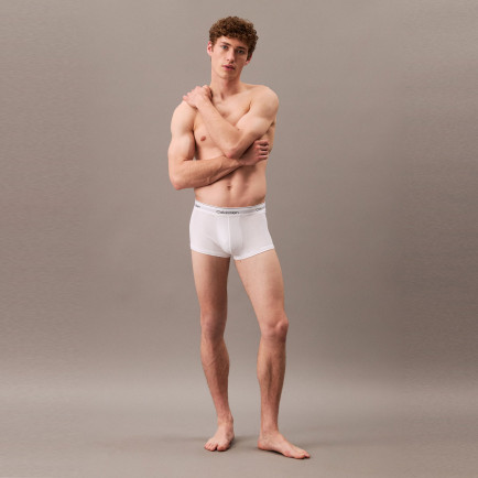 Calvin Klein Low Rise Trunk 3'lü Erkek Beyaz Boxer Calvin Klein Low Rise Trunk 3'lü Erkek Beyaz Boxer