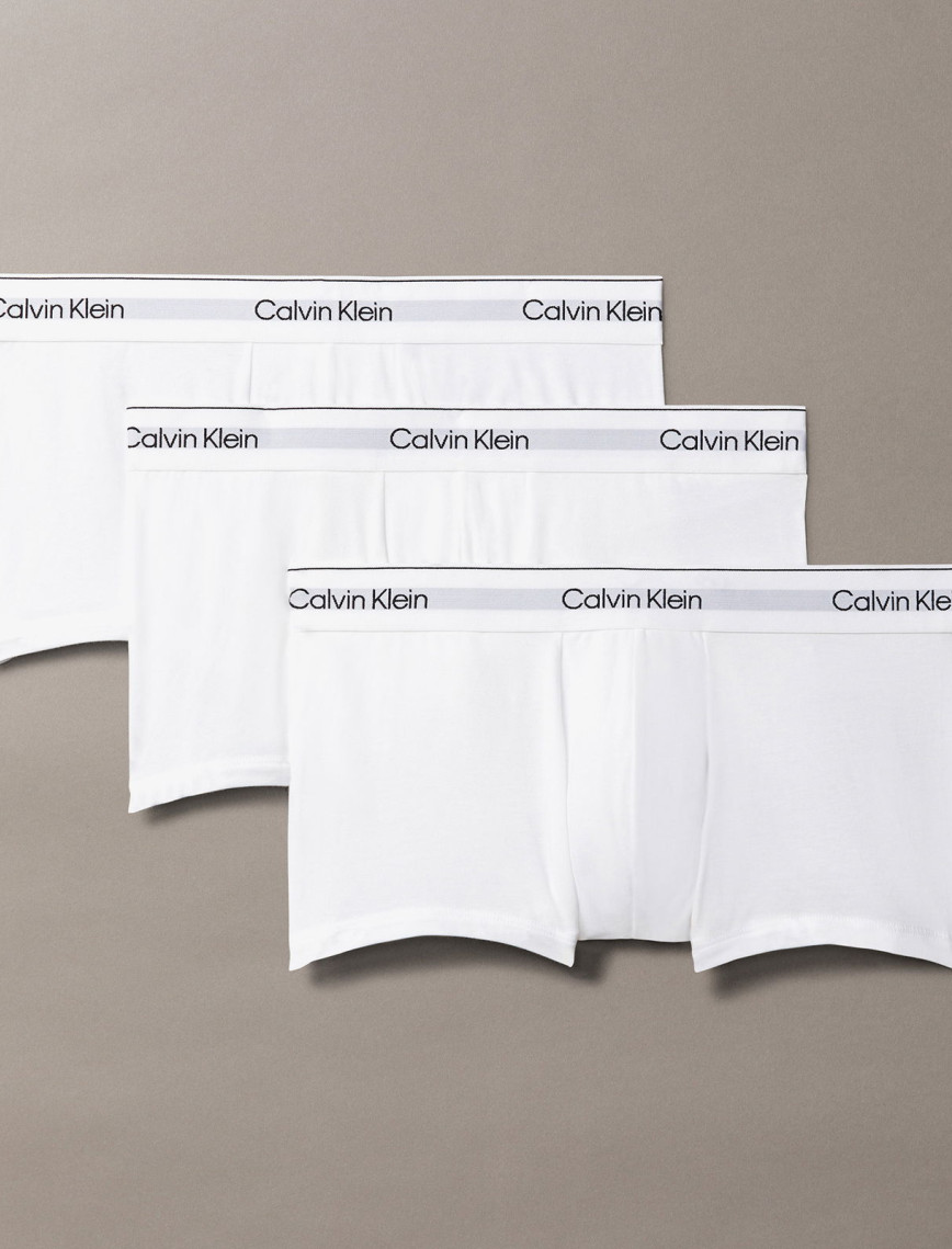 Calvin Klein Low Rise Trunk 3'lü Erkek Beyaz Boxer Calvin Klein Low Rise Trunk 3'lü Erkek Beyaz Boxer