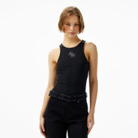 Guess New Round Kadın Siyah Kolsuz T-Shirt Guess New Round Kadın Siyah Kolsuz T-Shirt