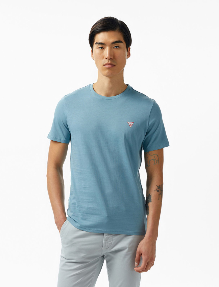 Guess Cnre Mid Organiceam 180 Erkek Lacivert T-Shirt Guess Cnre Mid Organiceam 180 Erkek Lacivert T-Shirt