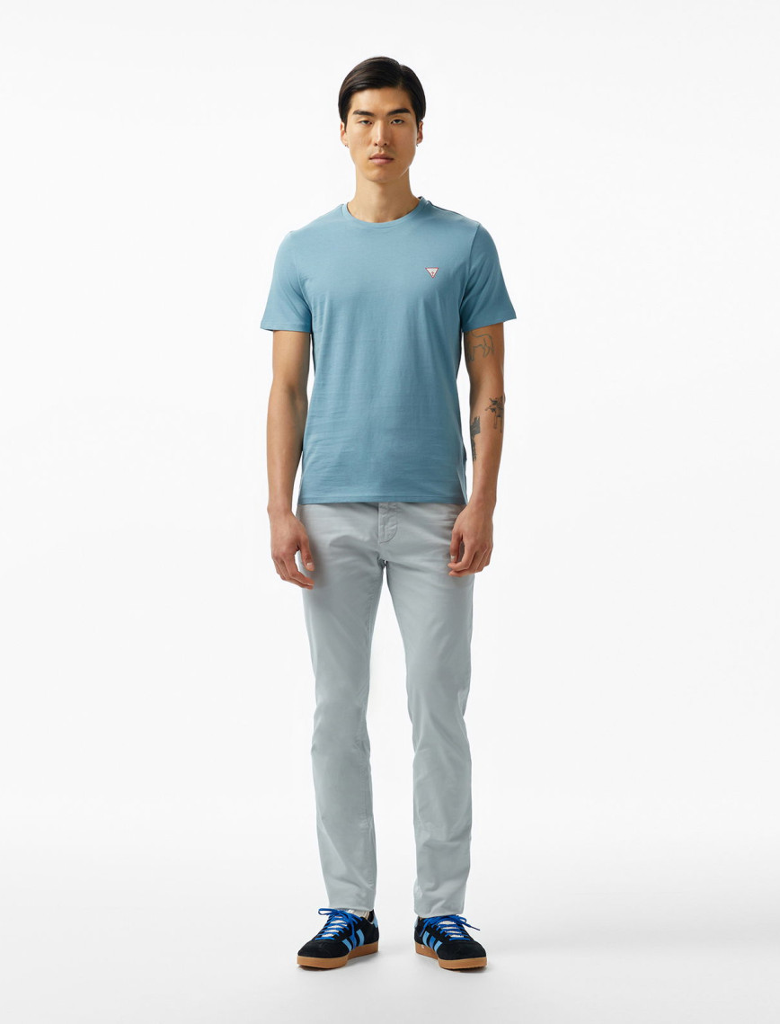 Guess Cnre Mid Organiceam 180 Erkek Mavi T-Shirt Guess Cnre Mid Organiceam 180 Erkek Mavi T-Shirt