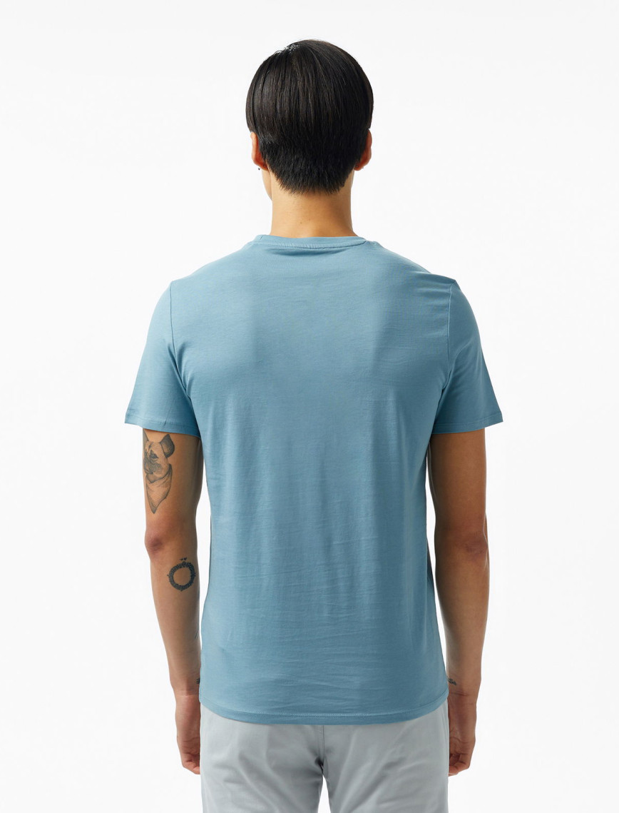 Guess Cnre Mid Organiceam 180 Erkek Mavi T-Shirt Guess Cnre Mid Organiceam 180 Erkek Mavi T-Shirt