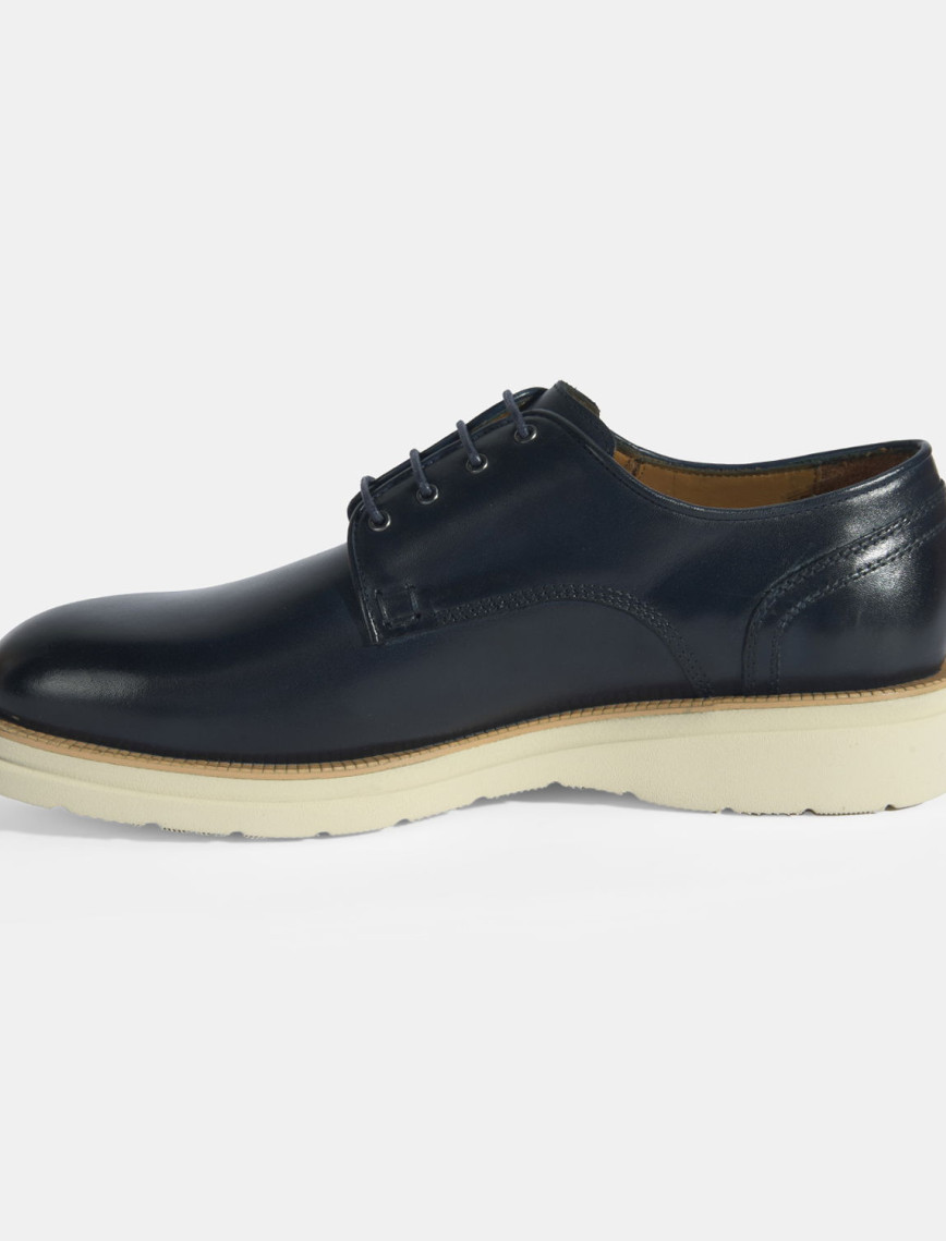 Erkek Lacivert Bağcıklı Deri Günlük Ayakkabı Erkek Lacivert Bağcıklı Deri Günlük Ayakkabı