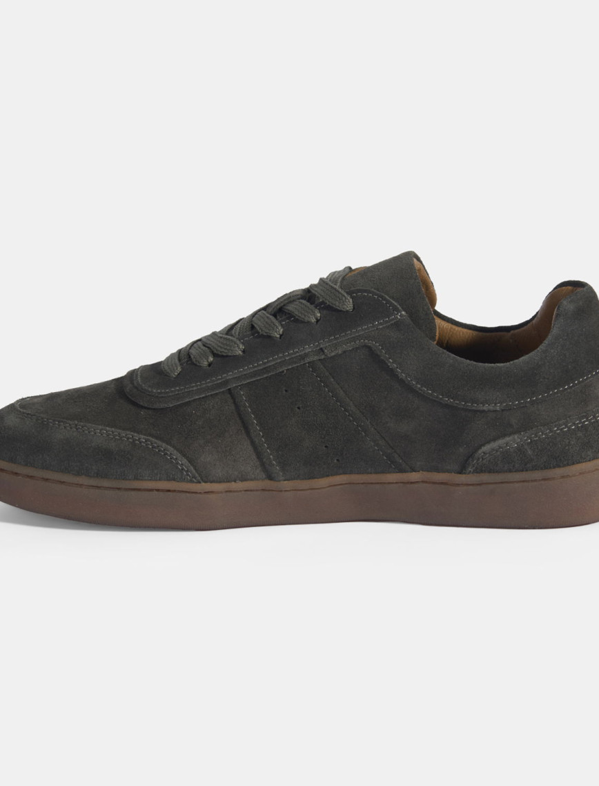 Erkek Gri Bağcıklı Süet Günlük Ayakkabı Erkek Gri Bağcıklı Süet Günlük Ayakkabı