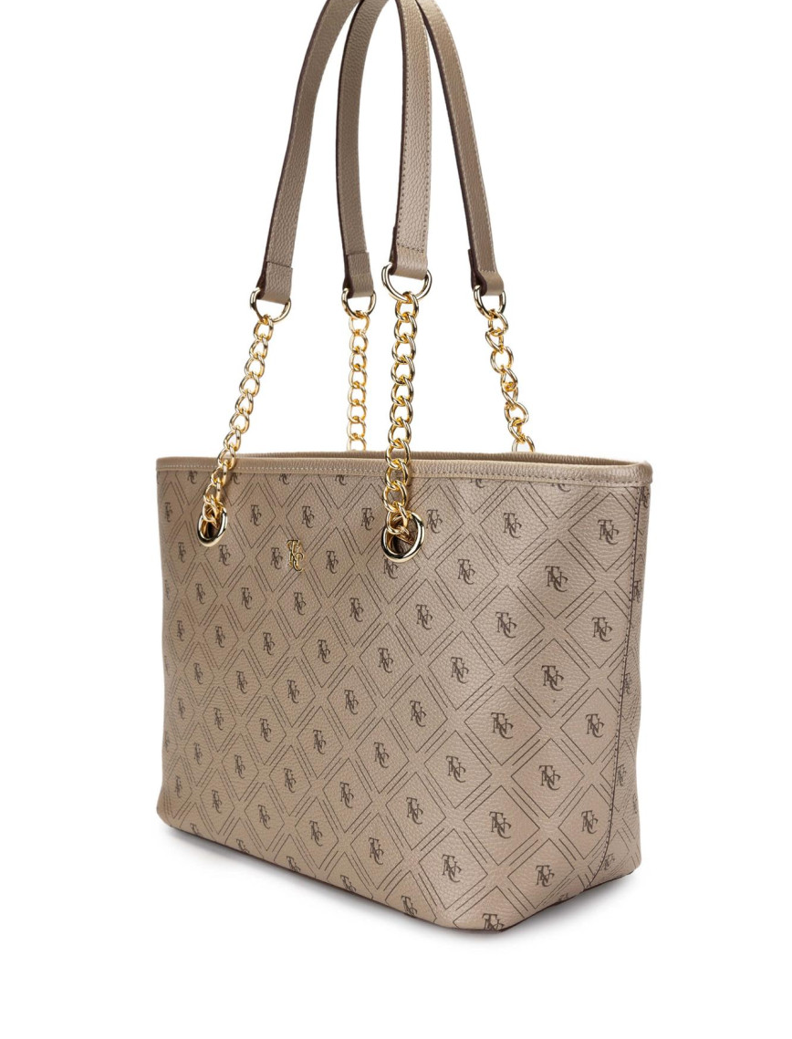 Tamer Tanca Kadın Vegan Altın Omuz Çanta Tamer Tanca Kadın Vegan Altın Omuz Çanta