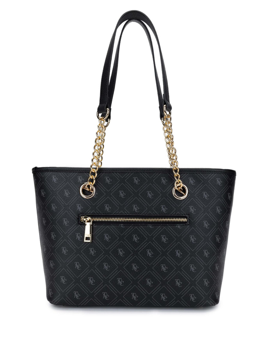 Tamer Tanca Kadın Vegan Siyah Omuz Çanta Tamer Tanca Kadın Vegan Siyah Omuz Çanta