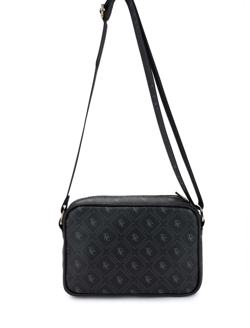 Tamer Tanca Kadın Vegan Siyah Postacı Çanta Tamer Tanca Kadın Vegan Siyah Postacı Çanta