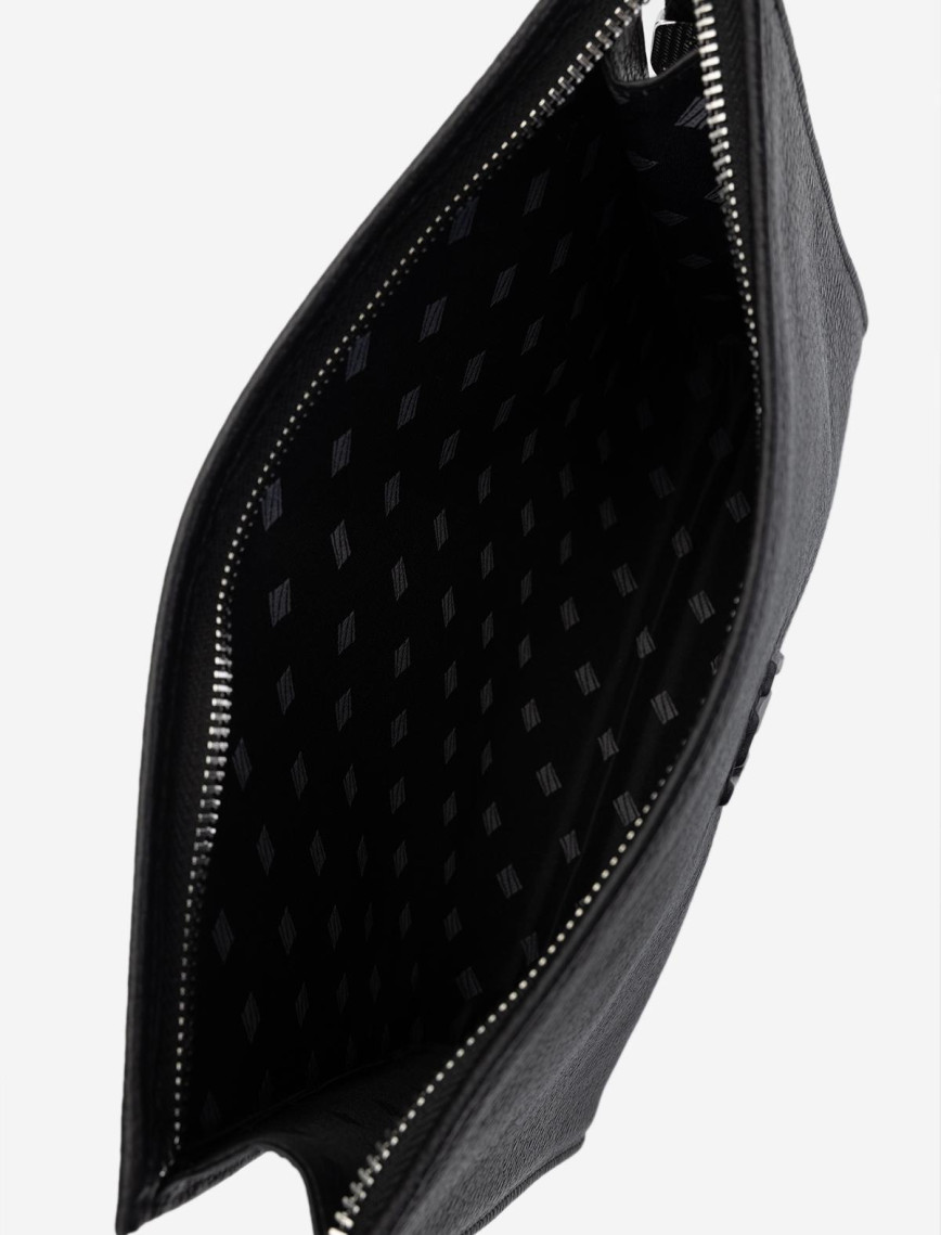 Valmenti Unisex Hakiki Deri Siyah Floter El Çantası Valmenti Unisex Hakiki Deri Siyah Floter El Çantası