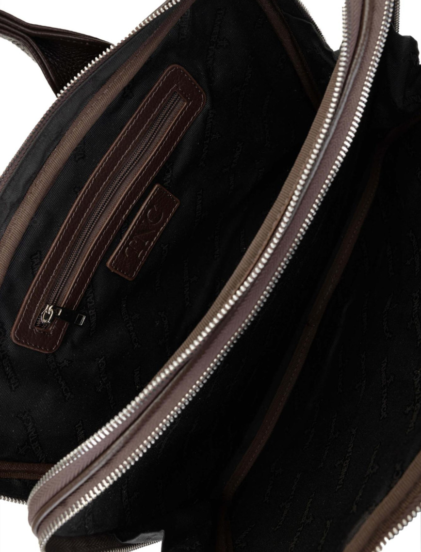 Tamer Tanca Unisex Hakiki Deri Kahverengi Evrak Çantası Tamer Tanca Unisex Hakiki Deri Kahverengi Evrak Çantası