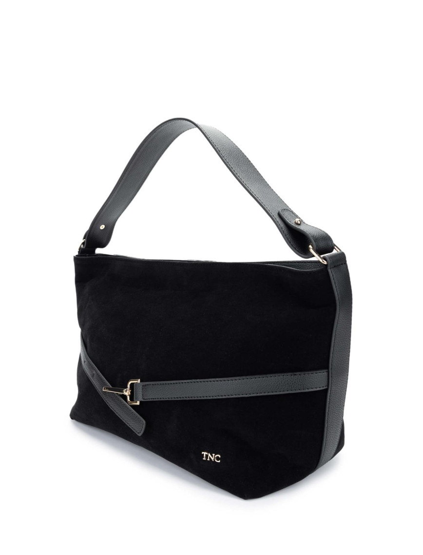 Tamer Tanca Kadın Vegan Siyah Omuz Çanta Tamer Tanca Kadın Vegan Siyah Omuz Çanta