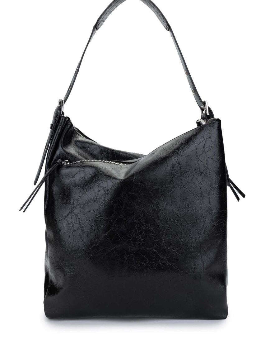 Tamer Tanca Kadın Vegan Siyah Omuz Çanta Tamer Tanca Kadın Vegan Siyah Omuz Çanta