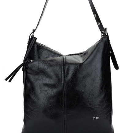 Tamer Tanca Kadın Vegan Siyah Omuz Çanta