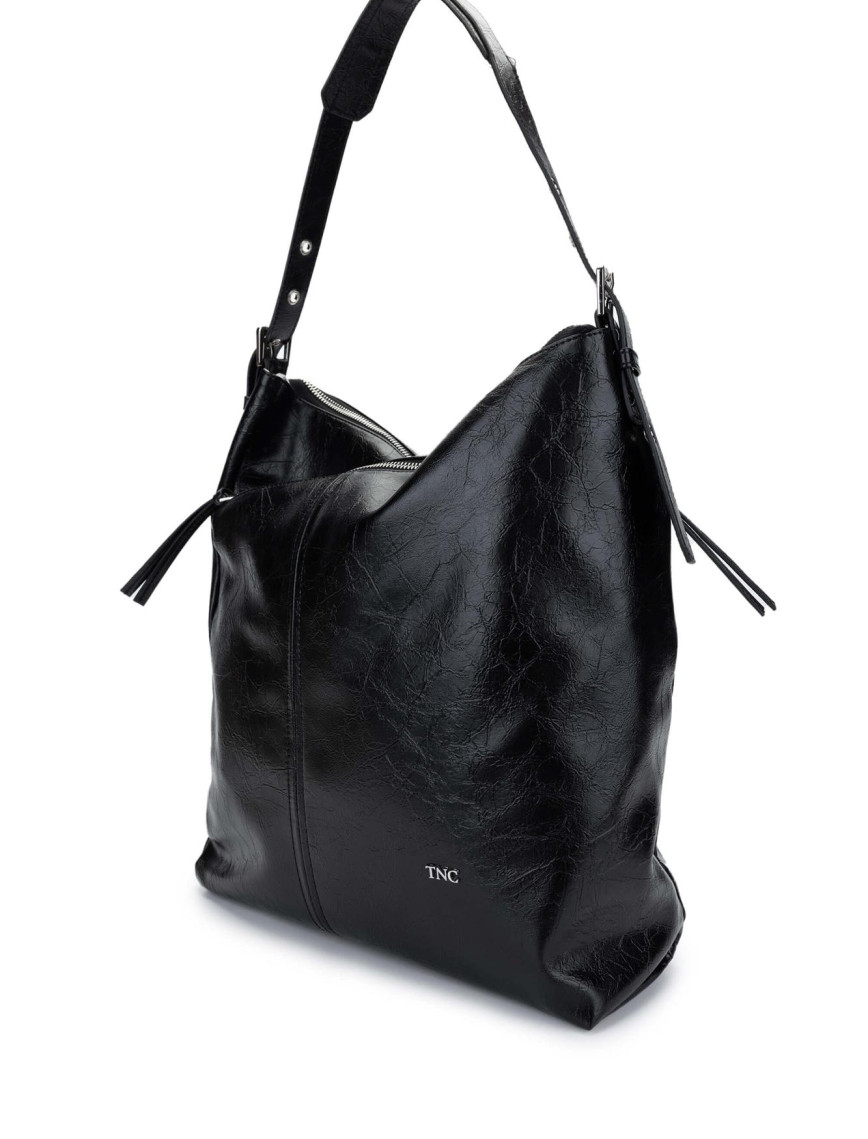 Tamer Tanca Kadın Vegan Siyah Omuz Çanta Tamer Tanca Kadın Vegan Siyah Omuz Çanta