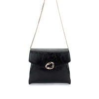 Tamer Tanca Kadın Vegan Siyah Rugan Omuz Çanta Tamer Tanca Kadın Vegan Siyah Rugan Omuz Çanta