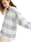 Roxy Strictly Stripes Oversized Kadın Mavi Sweatshirt