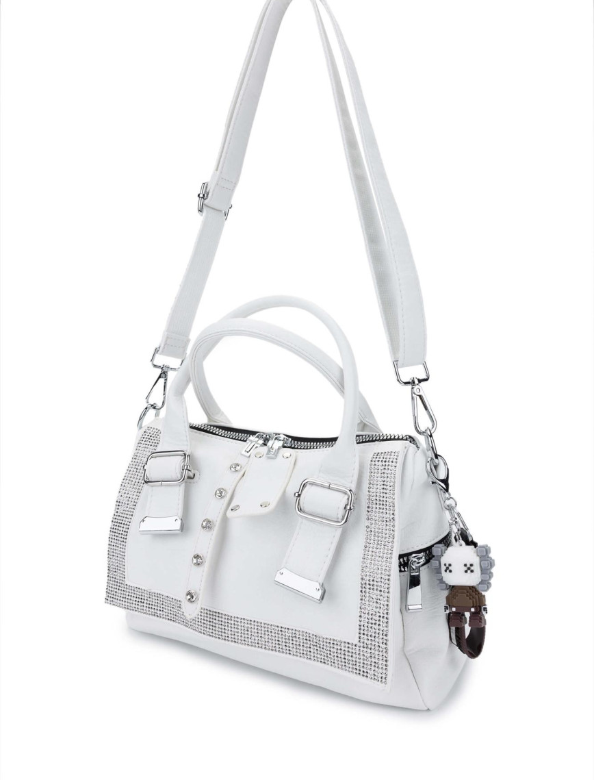 Tamer Tanca Kadın Vegan Beyaz Omuz Çanta