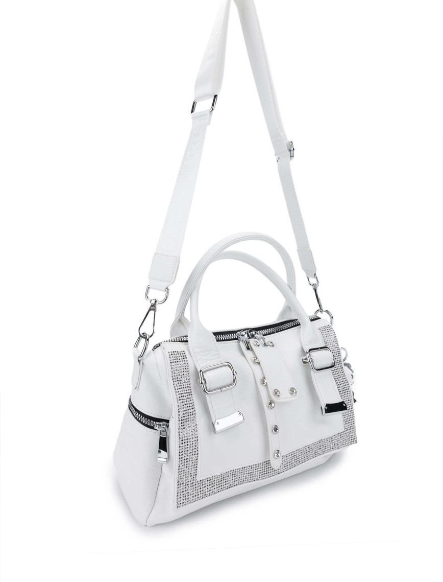 Tamer Tanca Kadın Vegan Beyaz Omuz Çanta
