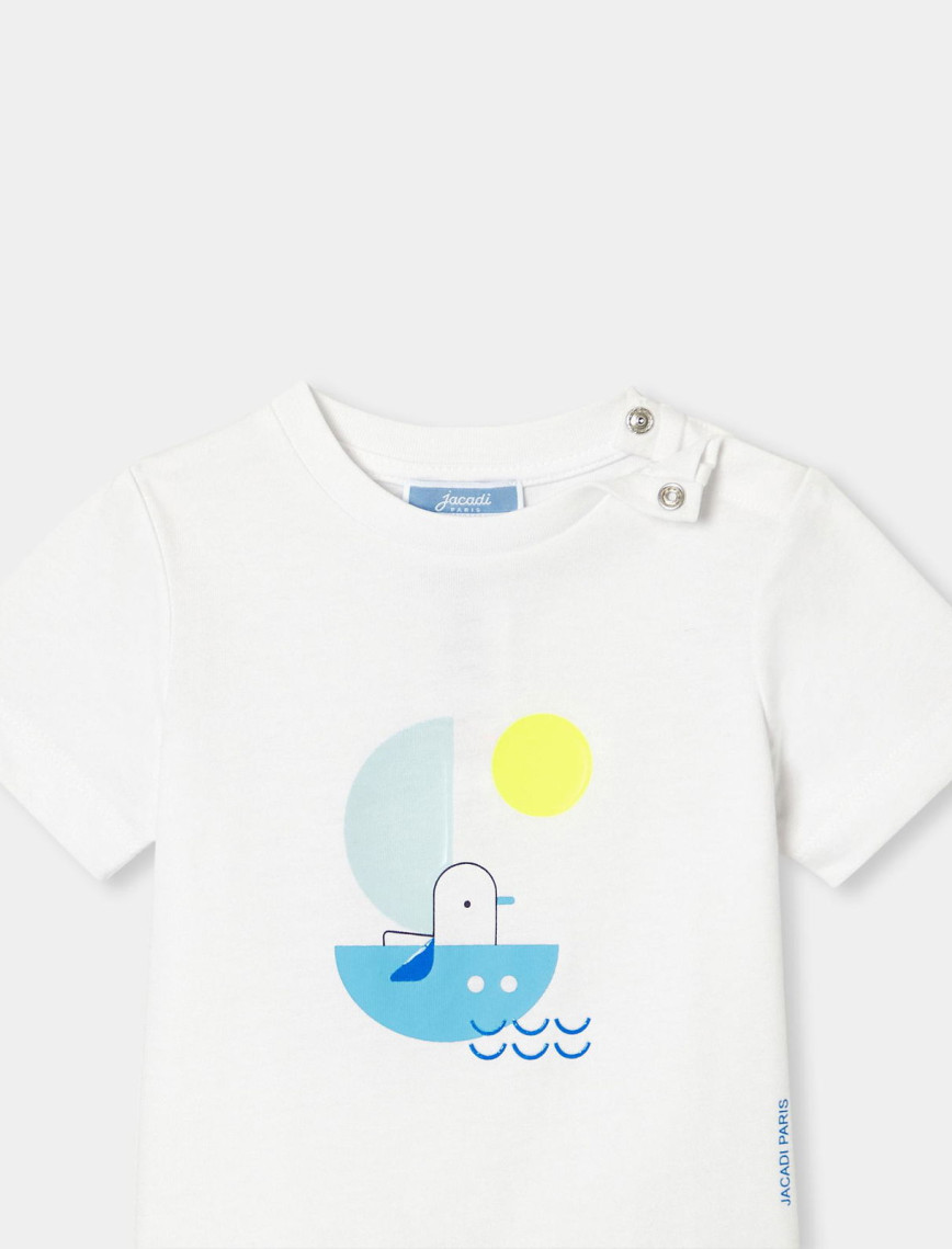 Jacadi Paris Erkek Bebek Baskılı T-Shirt Jacadi Paris Erkek Bebek Baskılı T-Shirt