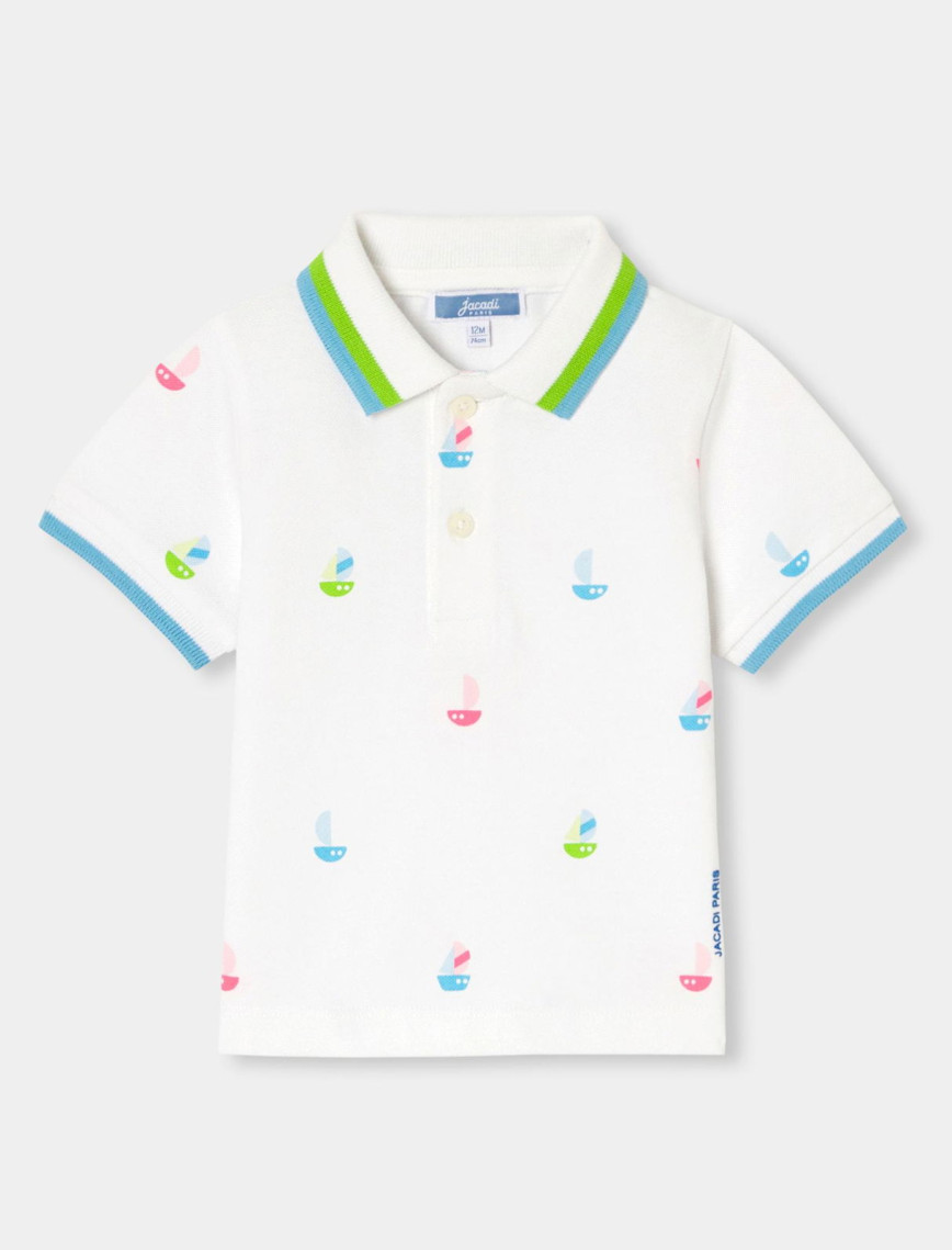 Jacadi Paris Erkek Bebek Baskılı Polo Yaka T-Shirt Jacadi Paris Erkek Bebek Baskılı Polo Yaka T-Shirt