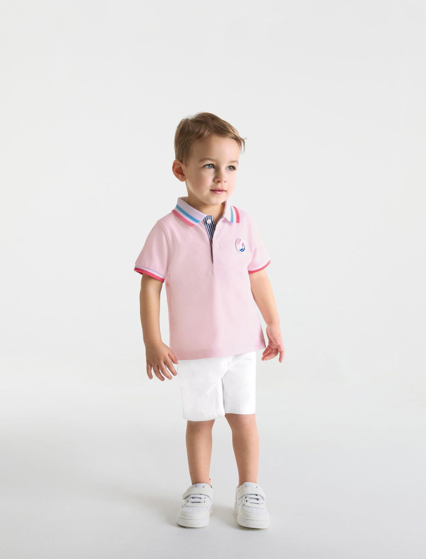 Jacadi Paris Erkek Bebek Pamuklu Pike Polo Yaka T-Shirt Jacadi Paris Erkek Bebek Pamuklu Pike Polo Yaka T-Shirt