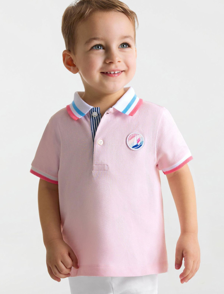 Jacadi Paris Erkek Bebek Pamuklu Pike Polo Yaka T-Shirt Jacadi Paris Erkek Bebek Pamuklu Pike Polo Yaka T-Shirt