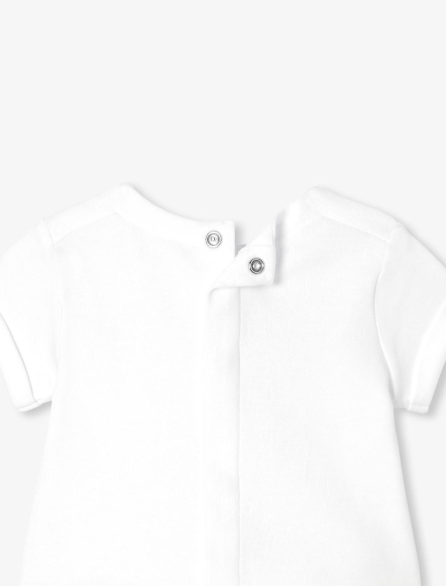 Jacadi Paris Yenidoğan Erkek Bebek Retro Şortlu İkili Set Jacadi Paris Yenidoğan Erkek Bebek Retro Şortlu İkili Set