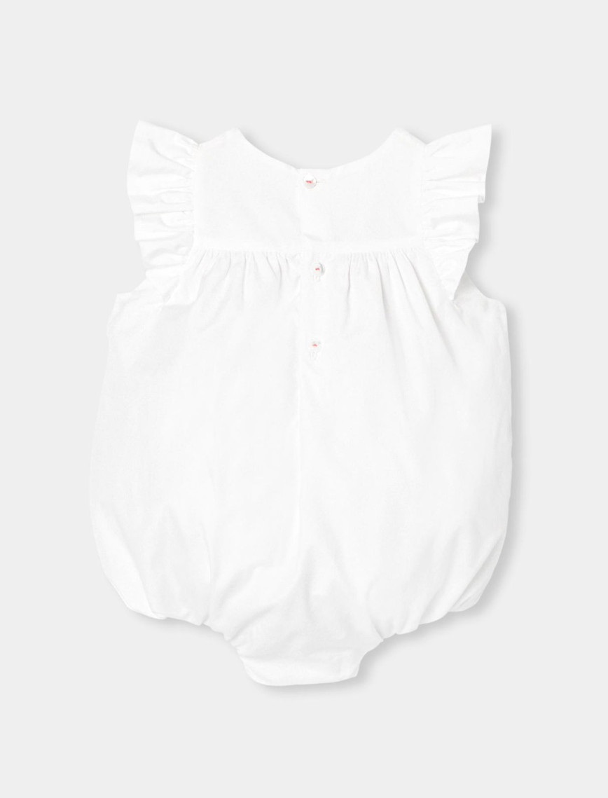 Jacadi Paris Yenidoğan Kız Bebek Fırfırlı Kısa Tulum Jacadi Paris Yenidoğan Kız Bebek Fırfırlı Kısa Tulum