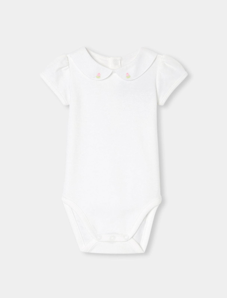 Jacadi Paris Yenidoğan Kız Bebek Balon Kollu Body Jacadi Paris Yenidoğan Kız Bebek Balon Kollu Body